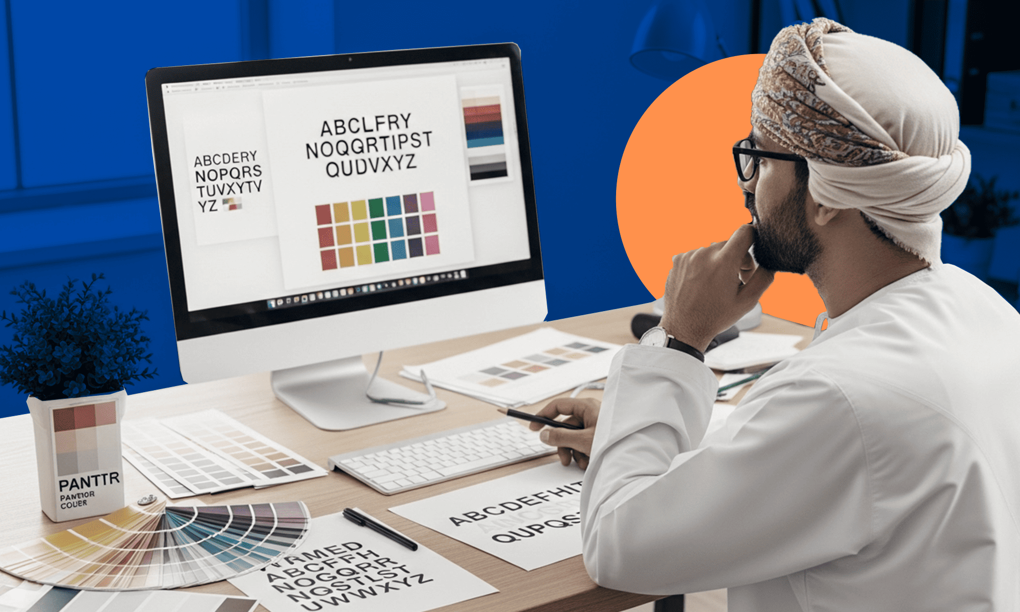 اختيار الألوان والخطوط